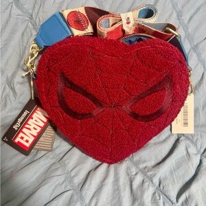 Loungefly Marvel Red Spider-Man Heart Bag